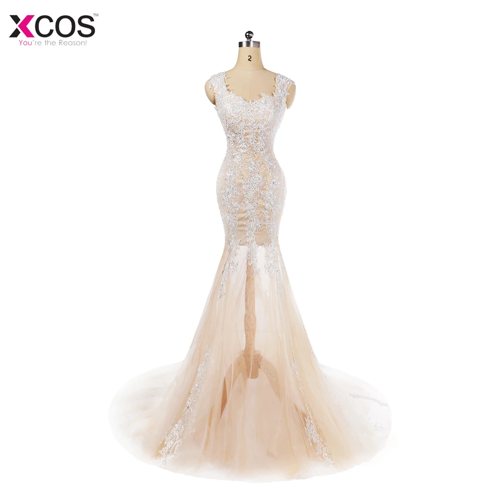 Вечернее платье с пайетками длинное милое Кружевное бальное в виде русалки