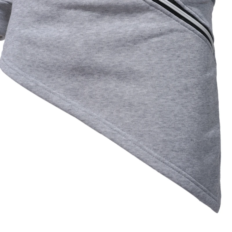 Мужская одежда с капюшоном черная модная хип-хоп мантия толстовки шапка длинными