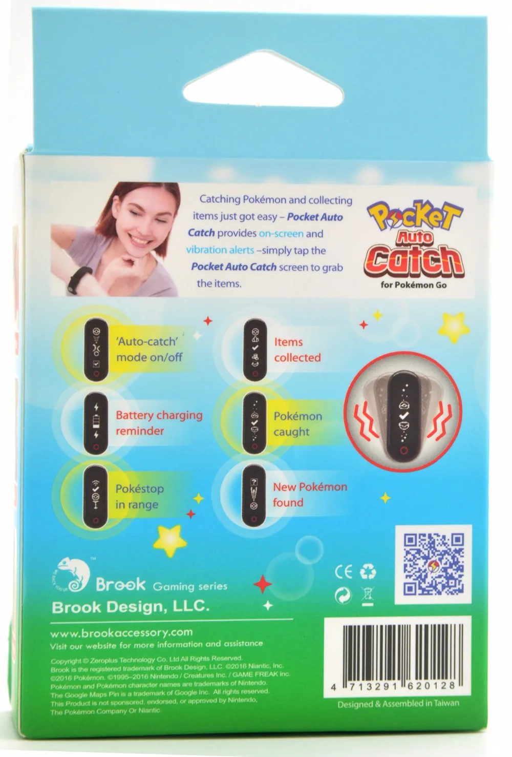 Карманный автоматический браслет для Pocket Brook совместимый с Pokemon Go Plus наручный