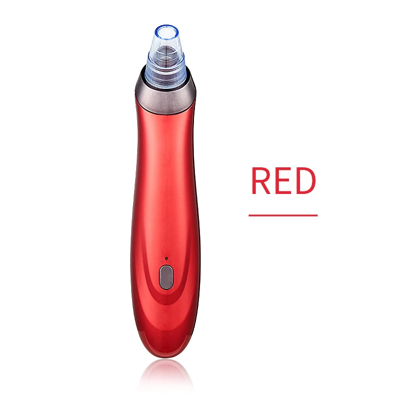 red no box Прыщи Приспособления для красоты вакуумный отсос угрей Remover лица пор очищающее средство от черных точек Acne прибор для удаления угрей спа машина черные точки акне для лица для чистки лица удаление угрей - Цвет: red no box