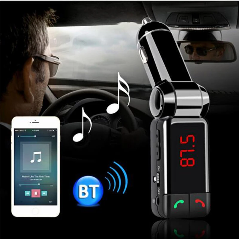 Автомобильный Bluetooth FM MP3 плеер передатчик беспроводной модулятор Громкая связь