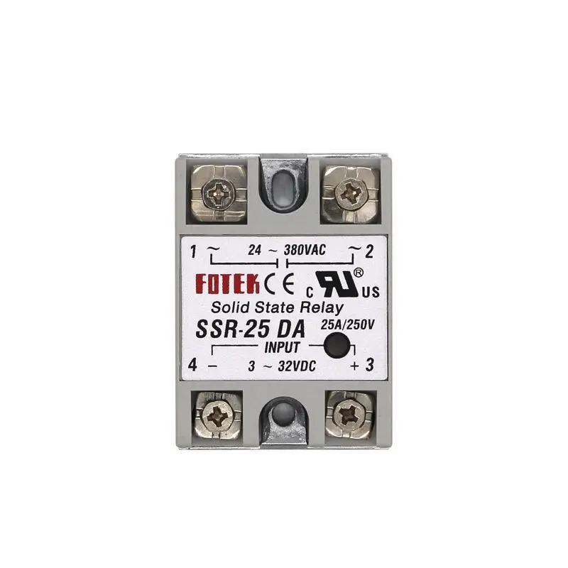 Твердотельные реле Модуль 3-32 в пост SSR-10DA SSR-25DA SSR-40DA 10A 25A 40A Вход DC 24-380V AC Выход высокое качество