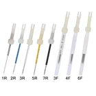 Иглы 1R3R5R7R3F4F6F для перманентного макияжа, машинка для перманентного макияжа с двойным разъемом, иглы для татуировок, 50 шт.