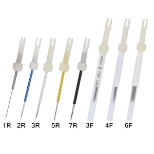 Иглы 1R3R5R7R3F4F6F для перманентного макияжа, машинка для перманентного макияжа с двойным разъемом, иглы для татуировок, 50 шт.