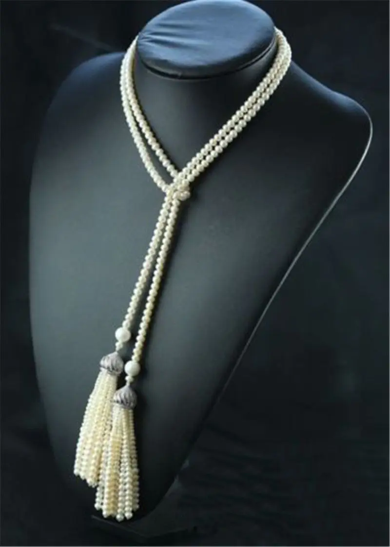 

Lustre AA++8-9mm ROUND PEACOCK BLACK PEARL NECKLACE 50"INCH 925S