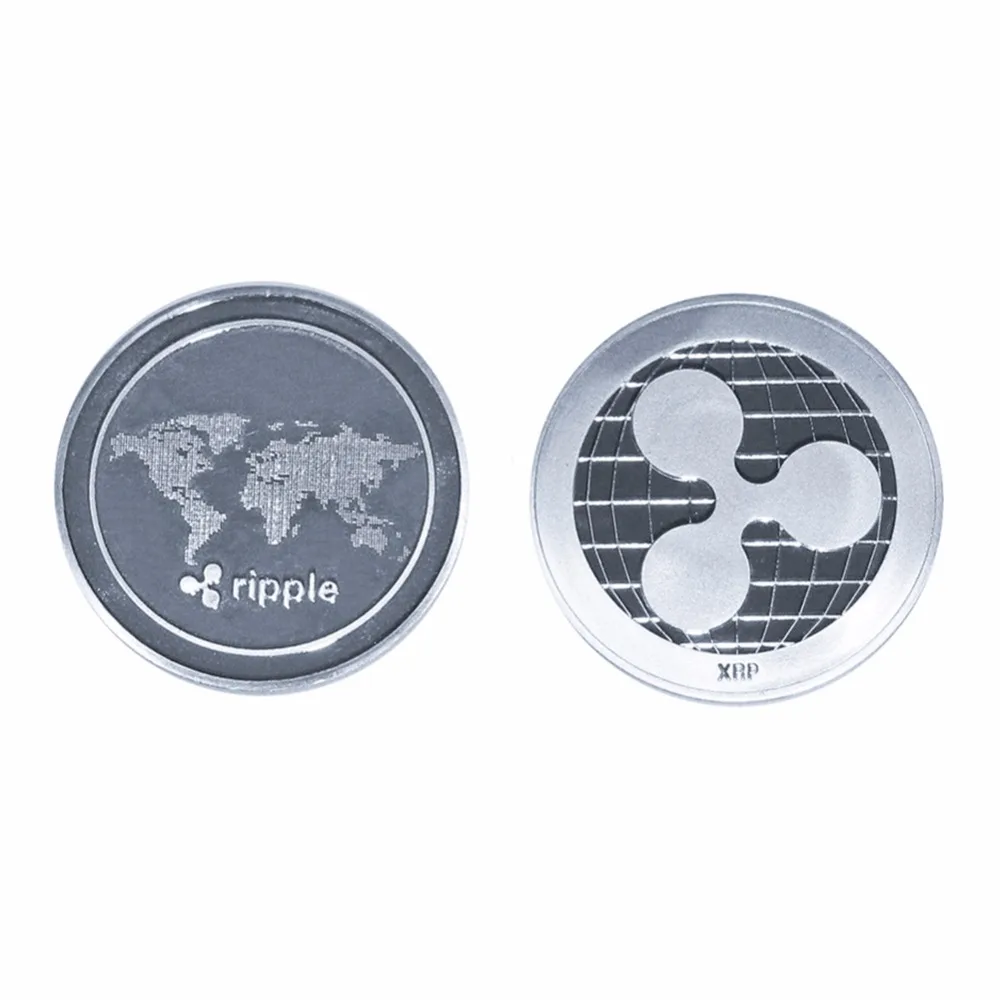 Золотая/серебряная волнистая монета памятная круглая криптовалюта XRP Ripple