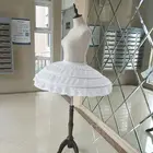 Детские обручи для девочек, Белый подъюбник, подъюбник для свадебного платья юбка трапециевидной формы с эластичным поясом и рюшами, бесплатная доставка