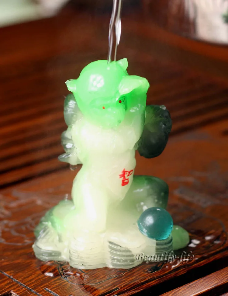 Зеленая обезьяна счастливые амулеты китайский зодиак шеньсяо аллохромный