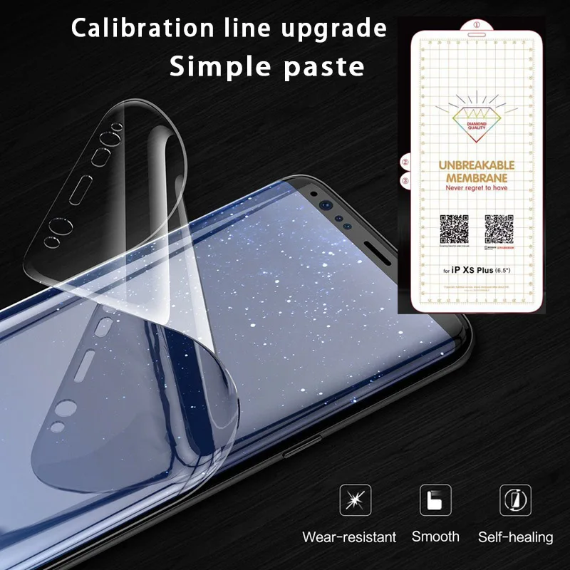 Koomeeboom ультратонкая Гидрогелевая пленка с полным покрытием для iPhone 8 7 6 S Plus X XS XR MAX
