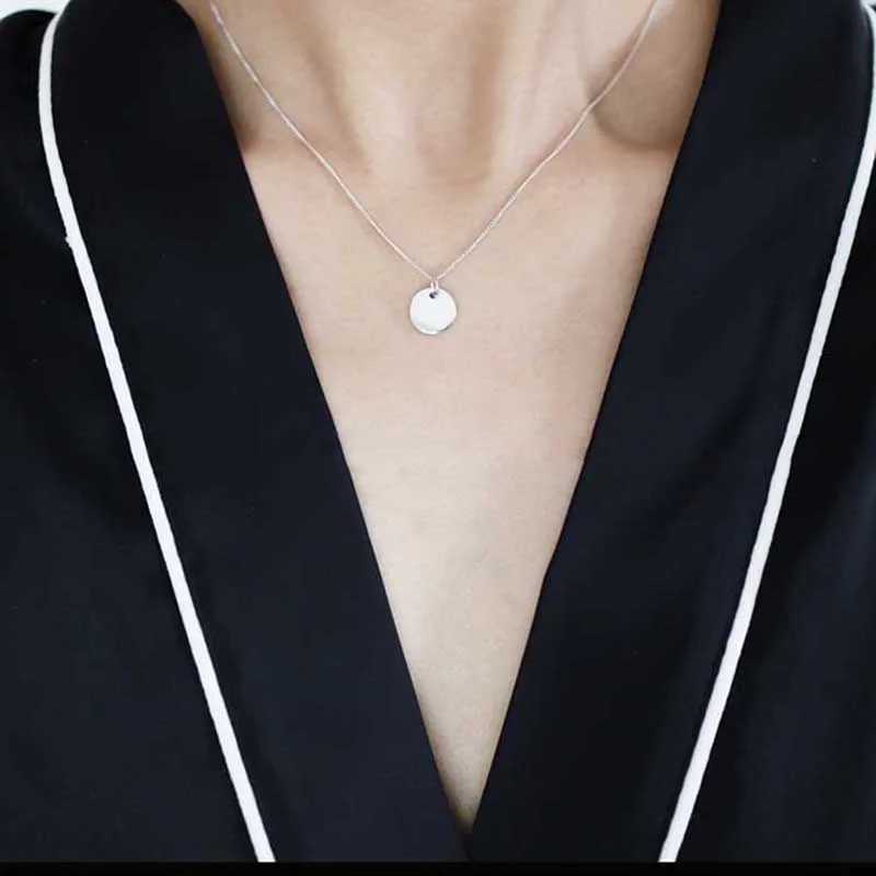 Цепочка с подвеской в виде монеты и диска GHIDBK простой чокер для женщин