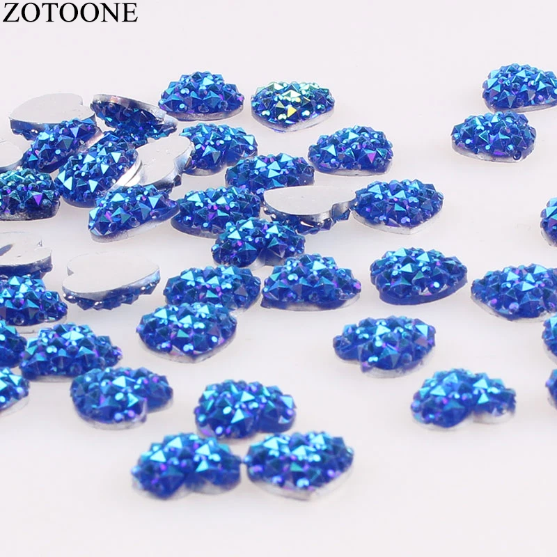 ZOTOONE 50 шт. искусство для ногтей сердце стразы кристалл дизайн маникюра стеклянные