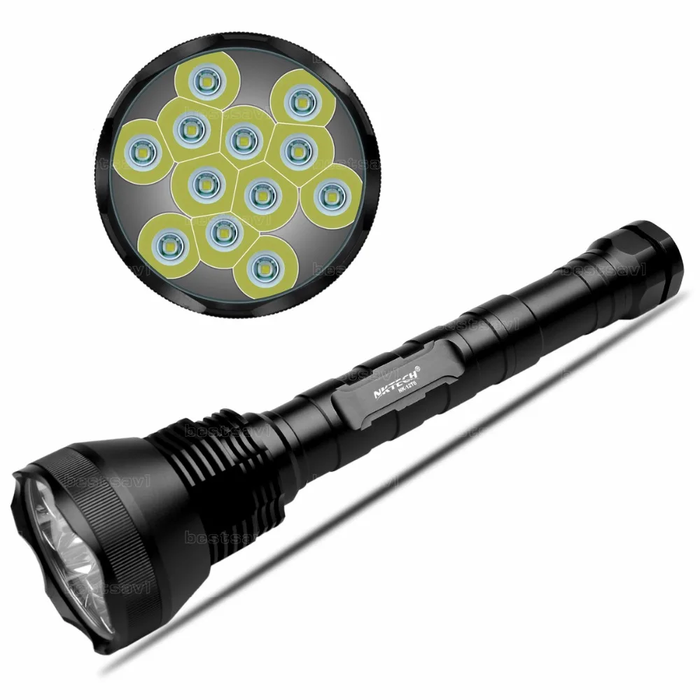 NKTECH NK-12T6 12x лампы XML T6 LED13800LM13800 люмен 5 режимов фонарик факел с расширенной трубы