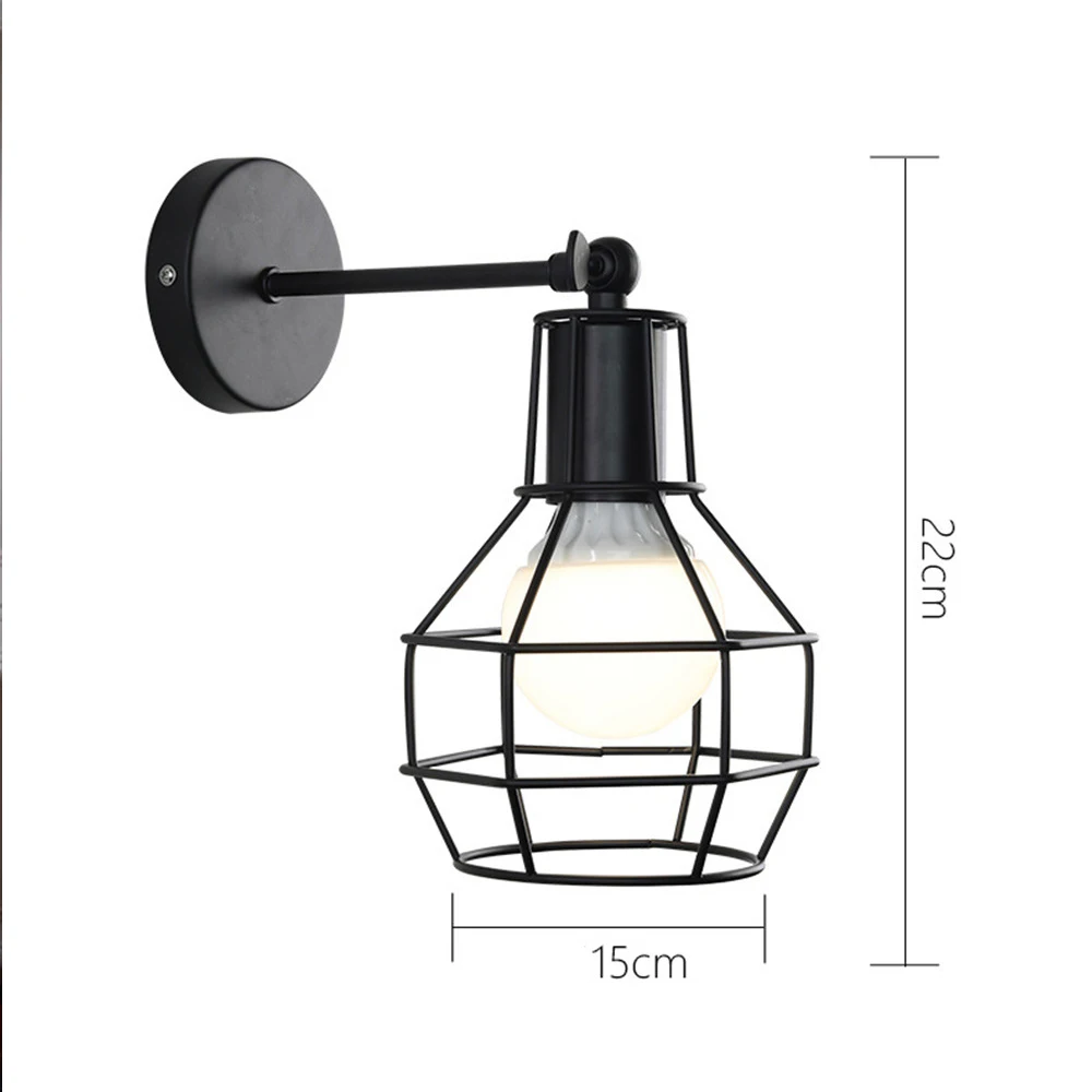 Настенный ретро-светильник в скандинавском стиле прикроватная лампа для
