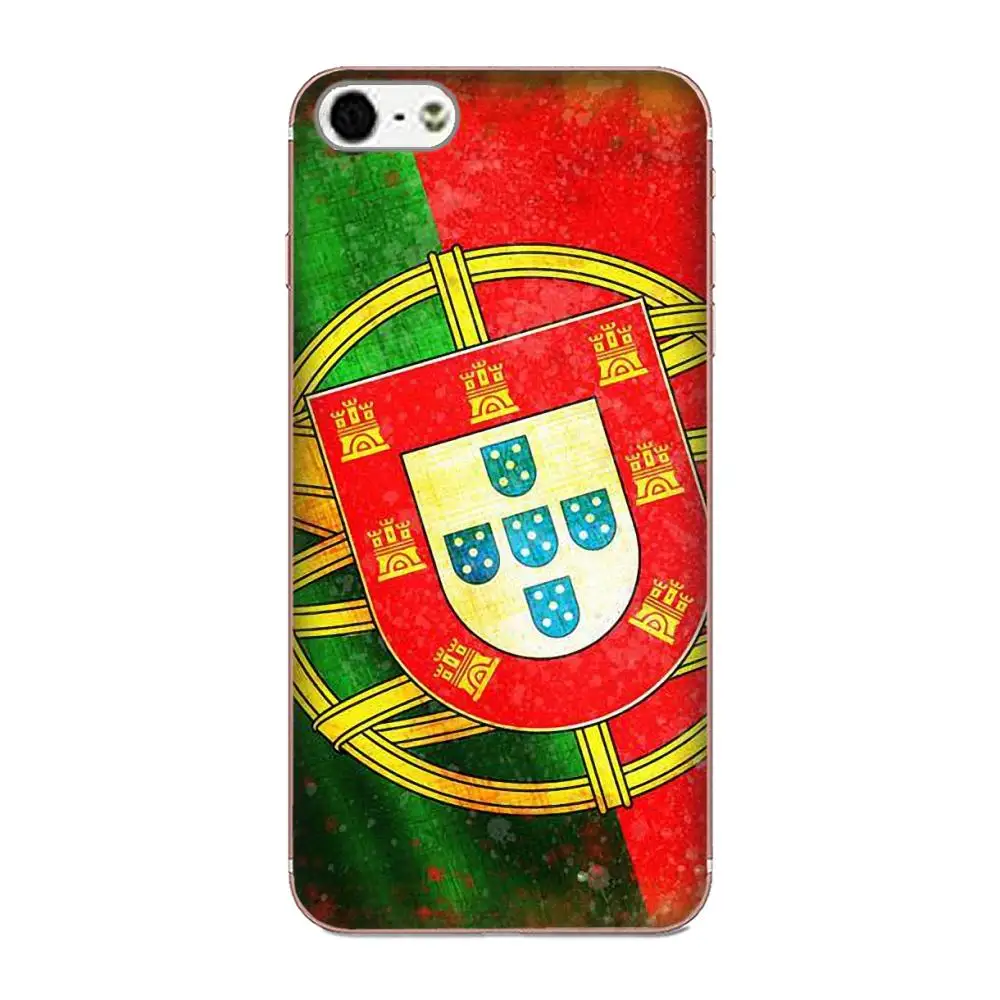 as picture Мягкий Силиконовый ТПУ прозрачный Капа Coque для Apple iPhone 4 4S 5 5C 5S SE 6 6 S 7 8 плюс X XS Max XR флаг Португалии - Цвет: as picture
