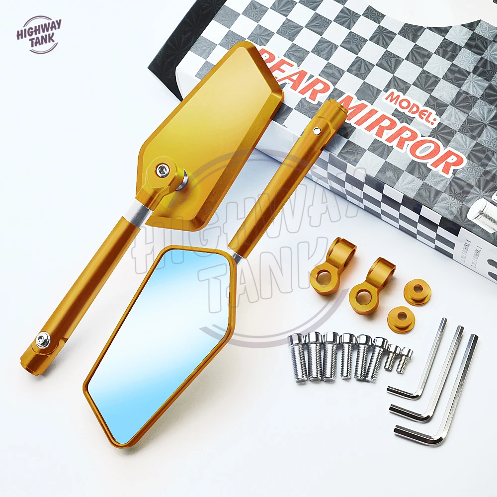 Зеркальный чехол с алмазным алюминиевым Мотором для мотоцикла зеркала заднего