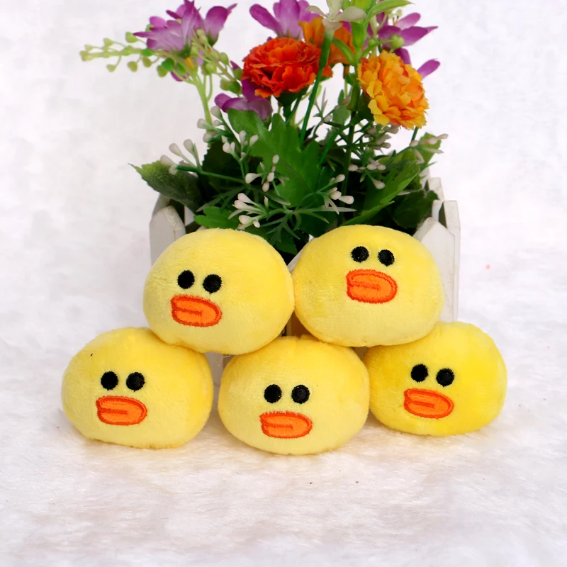 Стильные Плюшевые игрушки в виде цыплят животных мини желтый цвет 40 шт./лот