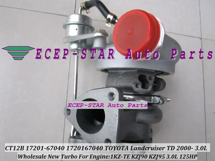 Бесплатная доставка Турбокомпрессор CT12B 17201-67010 17201-67040 для TOYOTA HI-LUX 4 runner Prado Landcruiser
