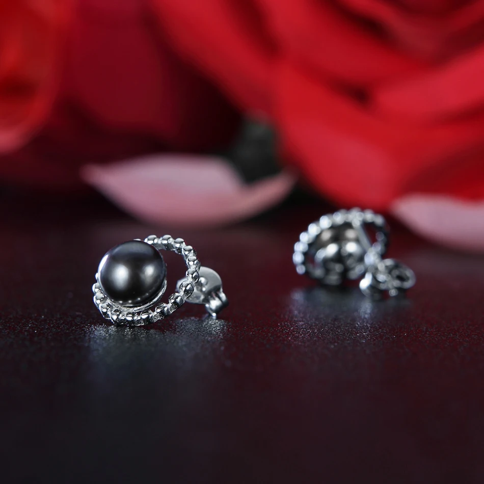 Женские серьги гвоздики из серебра 925 пробы с пресноводным жемчугом 7 8 мм|stud