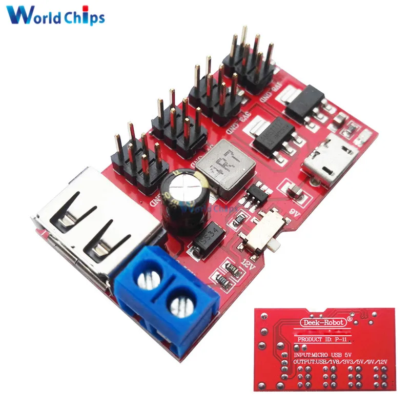 1 шт. прерыватель питания USB от постоянного тока до модуль Micro 5 в 8 в/3 3 В/5 В/9 В/12 В
