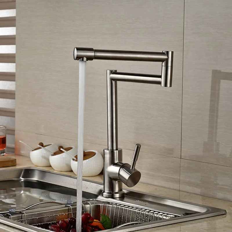 Палубное крепление складные/растягивающиеся Кухонные смесители кран одинарная