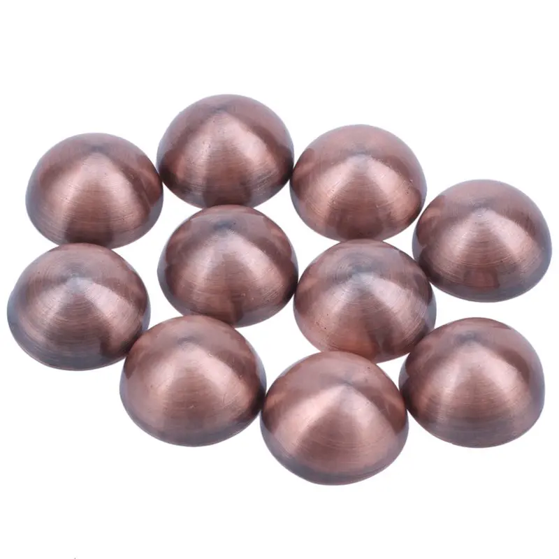 Дверь шкафа 19 мм диам Полукруглый Стеклянный зеркальный винт для украшения