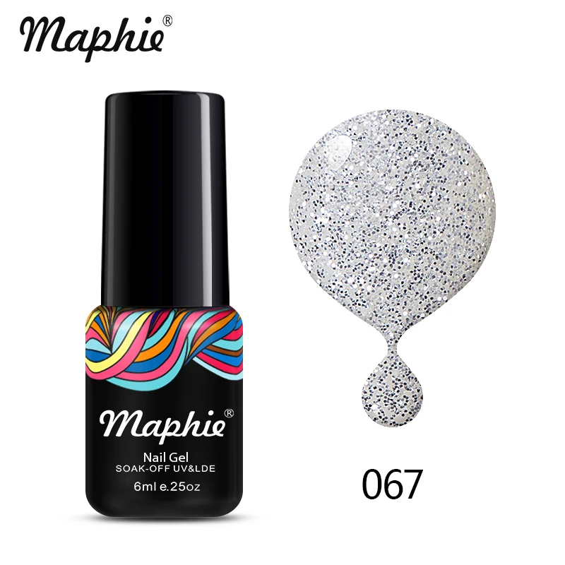 067 Maphie 78 цветов Блестящий Блеск УФ-гель для ногтей неоновый цвет Блестки УФ-гель светодиодный лак для ногтей впитывающийся Полупостоянный лак для ногтей - Цвет: 067