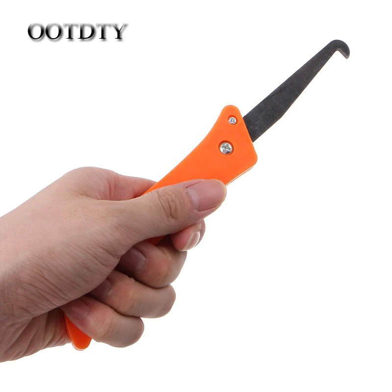 

OOTDTY Professional Handheld Folding Hook Knife for Tile Gaps Grout Cleaning Repairing Construction Tools