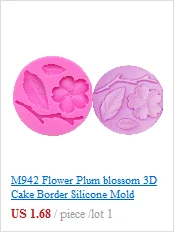 M1068 Кухня Творческий DIY 3D форма для торта лист силиконовые формы для торта шоколадный помадка кружева лоза