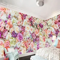 custom mural wallpaper flower sea rose background wall