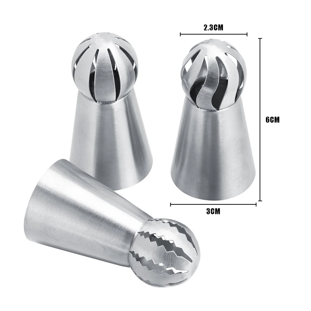 3 шт. фонарь декоративные наконечники из нержавеющей стали кухонные инструменты для выпечки кремовый домашний торт украшение цветы безопасный и прочный