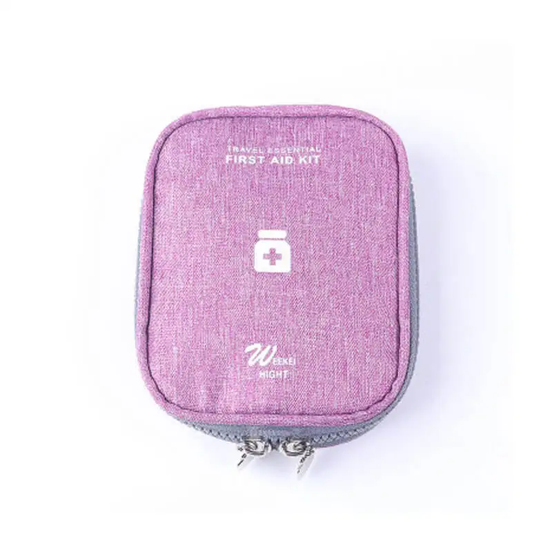 Purple Мини-аптечка, портативная, для кемпинга, для улицы, медицинская сумка, тактическая, военная, сумка для первой помощи, семейная, для пеших прогулок, для автомобиля, Аварийная сумка для выживания - Цвет: Purple