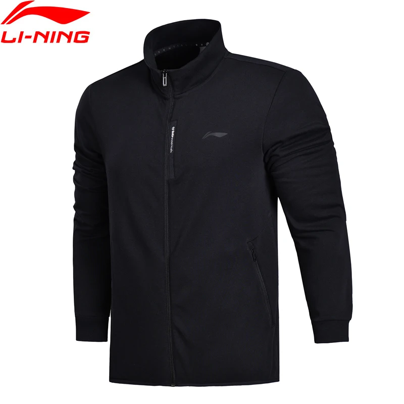 Li Ning мужчины ФЗ вязаный Топ спортивный свитер Slim Fit комфорт Кофты для фитнеса