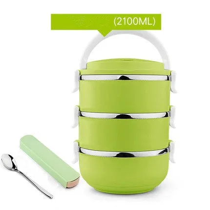 Бесплатная доставка Ланч бокс посуда из нержавеющей стали высококачественный