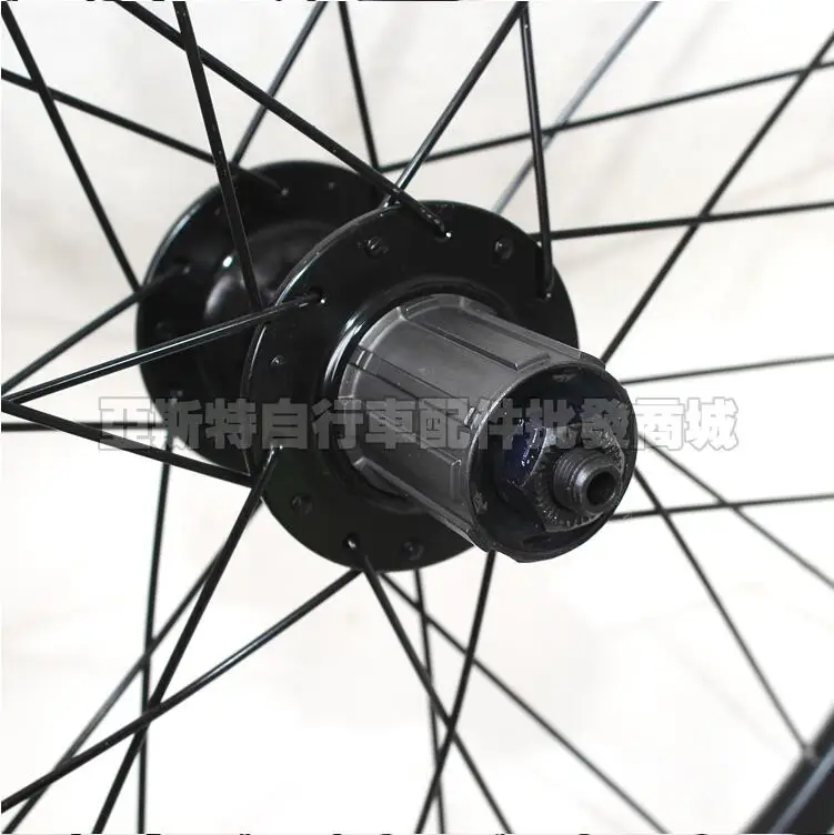 rear single black 20 дюймов 406 складной велосипед casette колесная v тормоза/дисковые тормоза двойной алюминиевый сплав обод герметичный подшипник колеса 28 отверстие - Цвет: rear single black