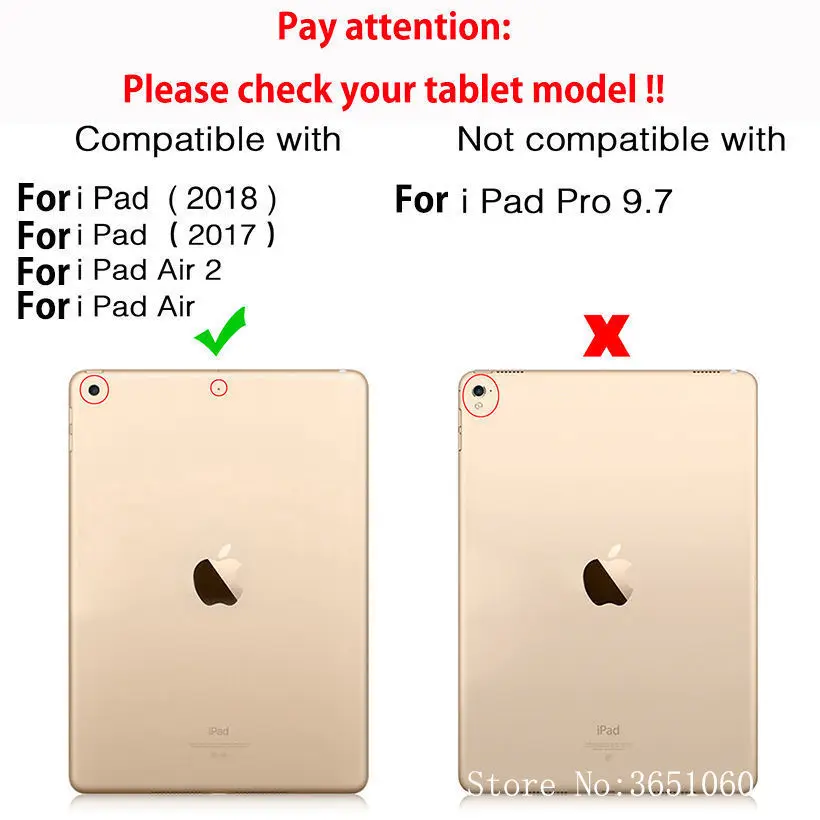 Чехол для Apple iPad 9 7 дюйма 2018 2017 6 го поколения A1822 A1954 чехол Air 1 2 Модный из
