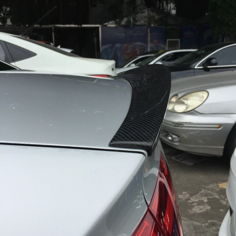 Для Audi A4 S4 B8 B8.5 4 Двери Седан 2009 2012 HK стиль высокое качество карбоновое волокно заднее крыло крыша задний ящик украшенный спойлер