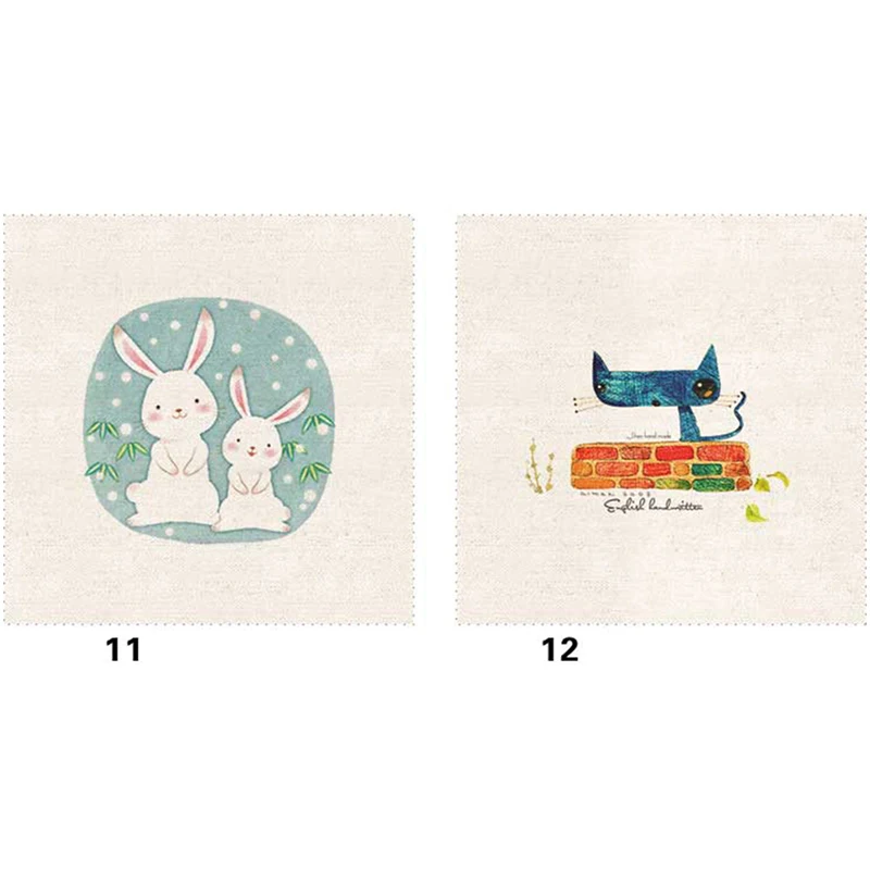 Окрашенная вручную ткань из хлопка и льна для шитья своими руками Лоскутная