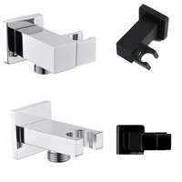 Free shipping Soild Brass Handheld Shower Spray Head Holder Bracket for Hand Sprayer Chrome Black with the water connections