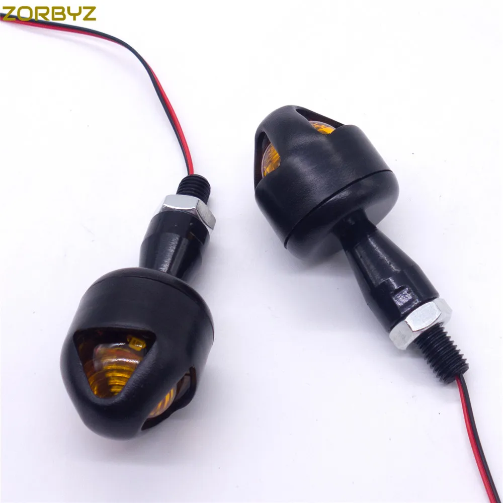 ZORBYZ черный/хром мотоцикл светодиодный индикатор указателя поворота для Harley Blinkers круизер кастом