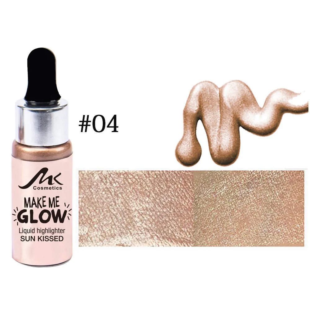 Kiss beauty матовый маркер Сияющий макияж серебро золото блеск светлый жидкий