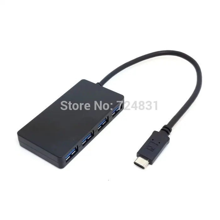 Zihan USB 3 1 Type C мультипортовый 4 портовый адаптер Hub высокого качества для ПК