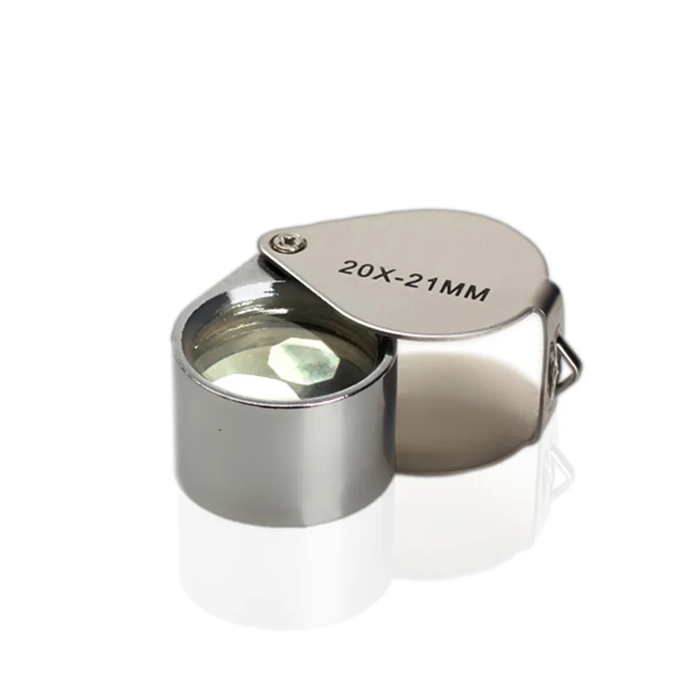 

1PCS Portable 20 x 21mm Jewelry Magnifying Glass 20X Folding Magnifier Loupe for Jewelry Coins Stamps Antiques
