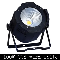 100W warm White Светодиодный светильник par s rgbw 2x100 Вт сценическое освещение COB оборудование светодиодный светильник для сцены - Цвет: 100W warm White