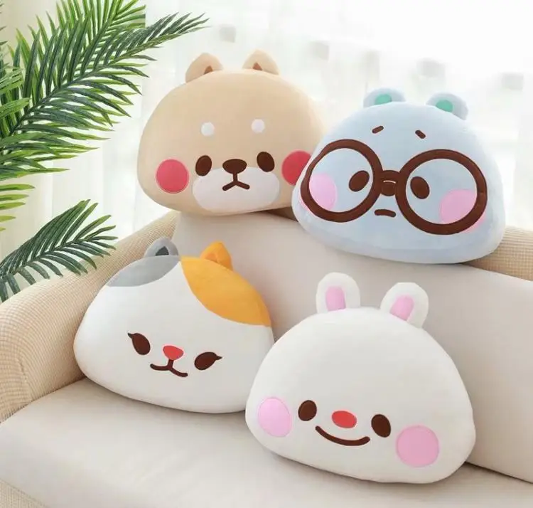 1pc 41cm cartoon bear rabbit Shiba inu dog cat plush pillow cushion novelty kids girl children birthday gift stuffed toy | Игрушки и