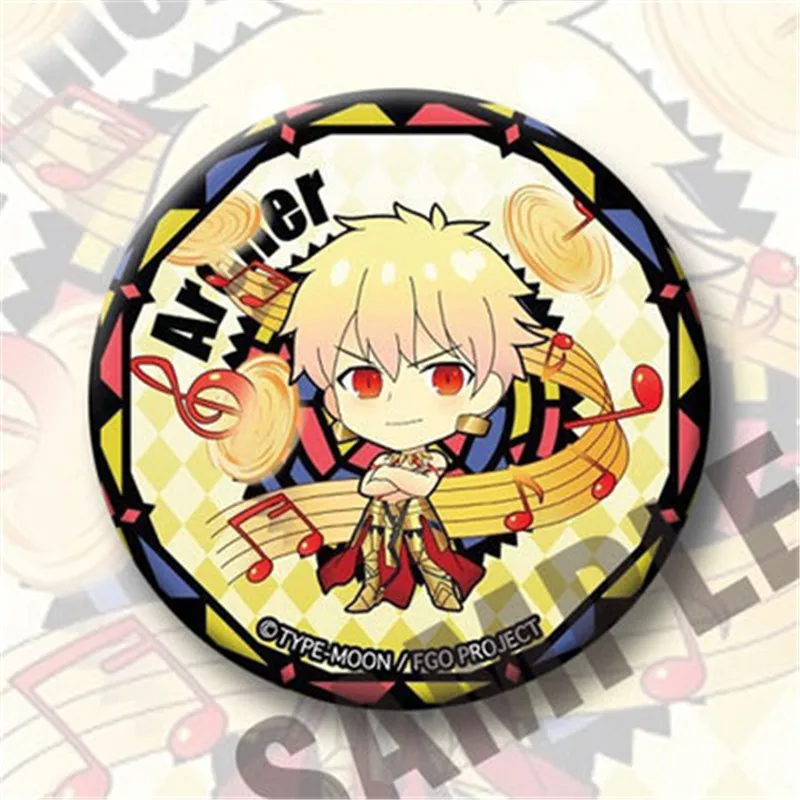 Аниме мультфильм Fate Grand Order FGO Gilgamesh Nero Shuten douji Jeanne d'Arc значок брошь на Хэллоуин для