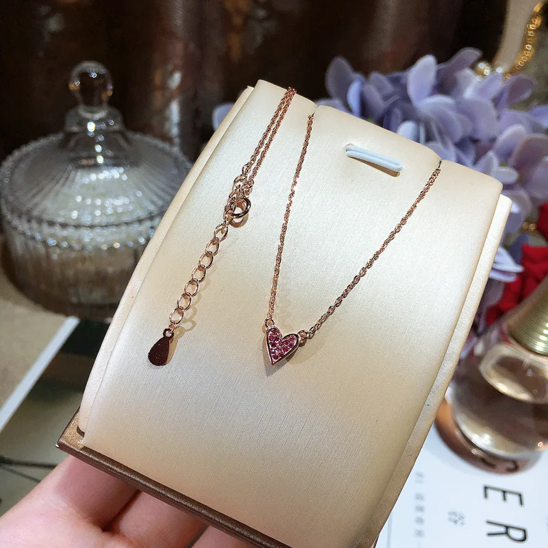 

2018 New Arrival Hot Selling Women Spade Shape Pendant Quality Real 925 Sterling Silver Chain Necklace Simple Designer Necklace