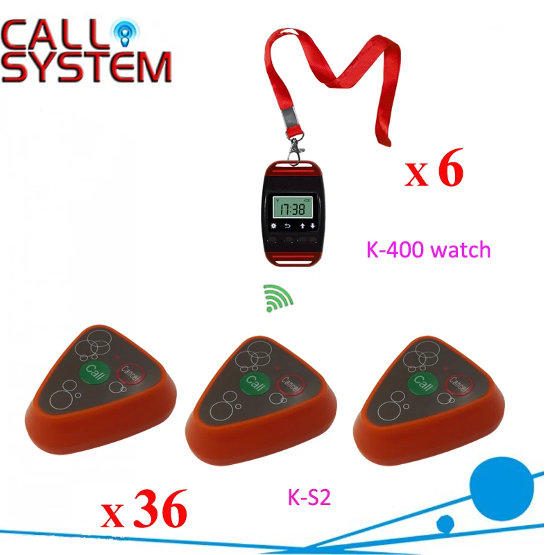 

Ycall Service equipments 6 watches 36 transmitters Restaurant order device