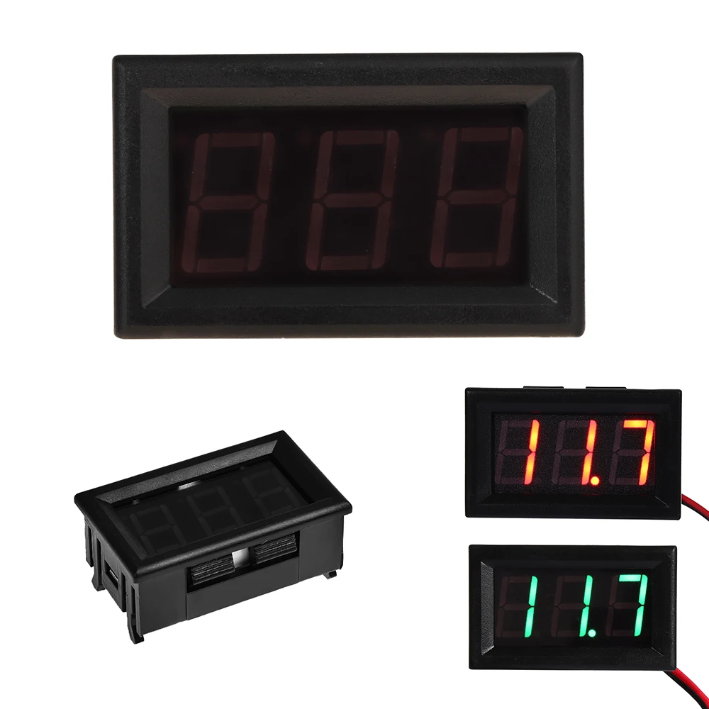Автомобильный DC2.5-30V напряжения, светодиодный дисплей, Мини вольтметр, цифровой тестер, автоматический датчик, аккумулятор мотоцикла, портативное внутреннее оборудование
