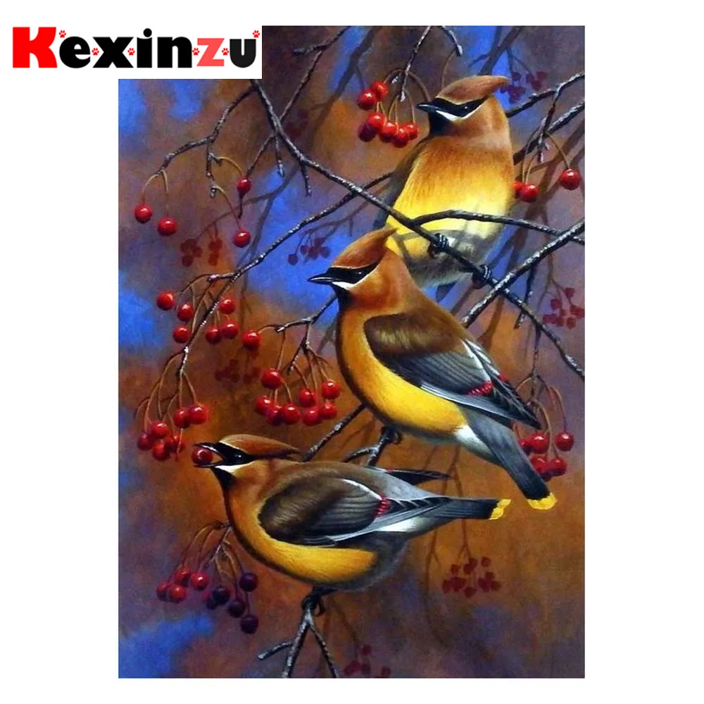 Набор для алмазной 5D вышивки kexinzu картина из квадратных/круглых страз Птица