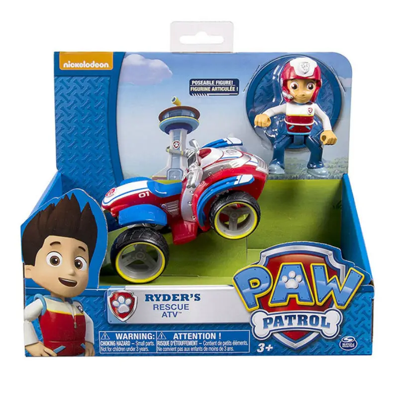 ryder with box paw patrol стиль Mission Paw series chase marshall rocky rubble zuma skye фигурка для детей игрушка в подарок Горячая Распродажа - Цвет: ryder with box